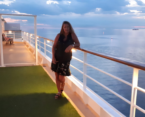 Nicole auf Kreuzfahrtschiff